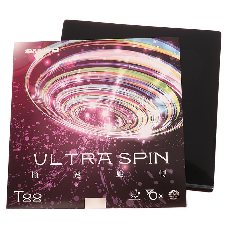 

1 шт. резина для настольного тенниса T88 Ultra Spin резина для настольного тенниса полулипкие скоростные тренировочные шипы губка для пинг-понга чёрный
