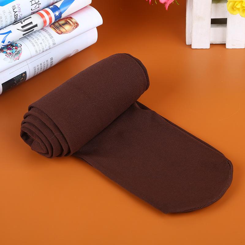 

Сексуальные женские большие эластичные длинные чулки конфетного цвета теплые колготки бархатные бесшовные колготки One Size кофейный