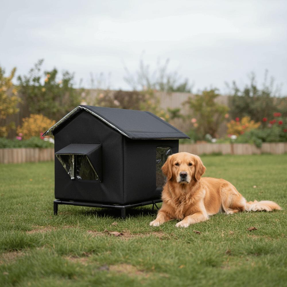 Folding Outdoor Cat Tent Warm Insulated Cat House Dog Sleeping Bed Pet Condos  All Seasons