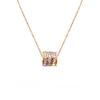 Niche Light‑Luxury Full‑Zircon Small‑Waist Titanium‑Steel Women Necklace, High‑Finish Versatile Temperament Collarbone Chain