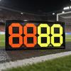 Soccer Substitution Board Printed Labels Flip Number Board Sports Gear Pvc Black For Training