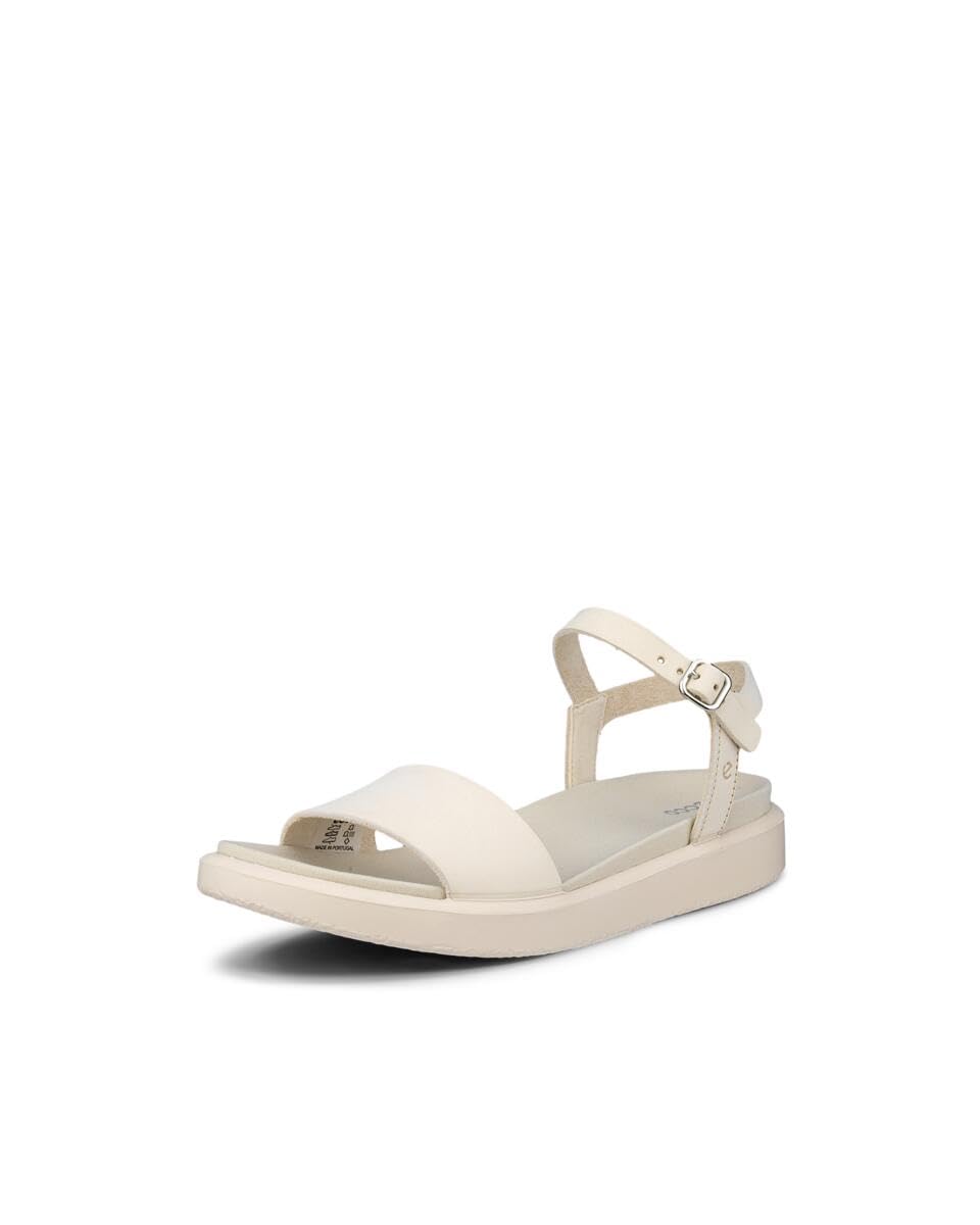 

ECCO Float Genuine Leather Women s Flat Strap Sandals, 27376302378, Limestone, Size 22.0cm-22.5cm, 3E