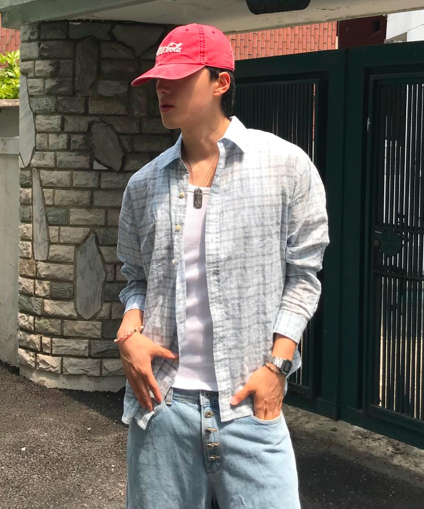 Seupao Oversized Check Shirt_Spycg37C01 (B Type)