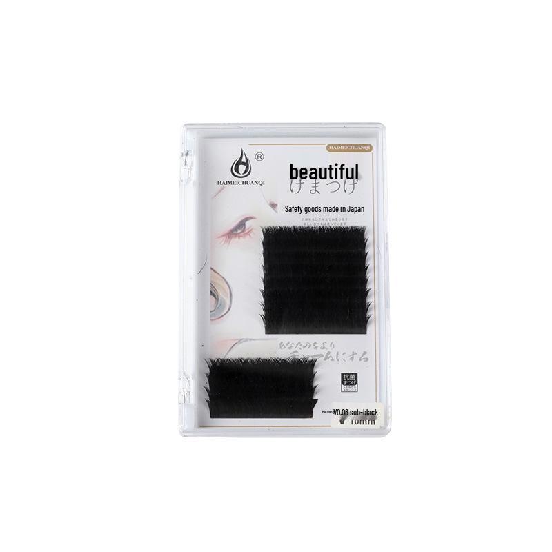 2024 V-Shaped Magnetic Grafting Eyelashes, 0.06 Natural Dense Blooming False Soft Lash Extensions