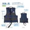 REEFTOURER Adult Snorkeling Vest with Secure Buoyancy and Crotch Strap, Navy, Size L, RA8002