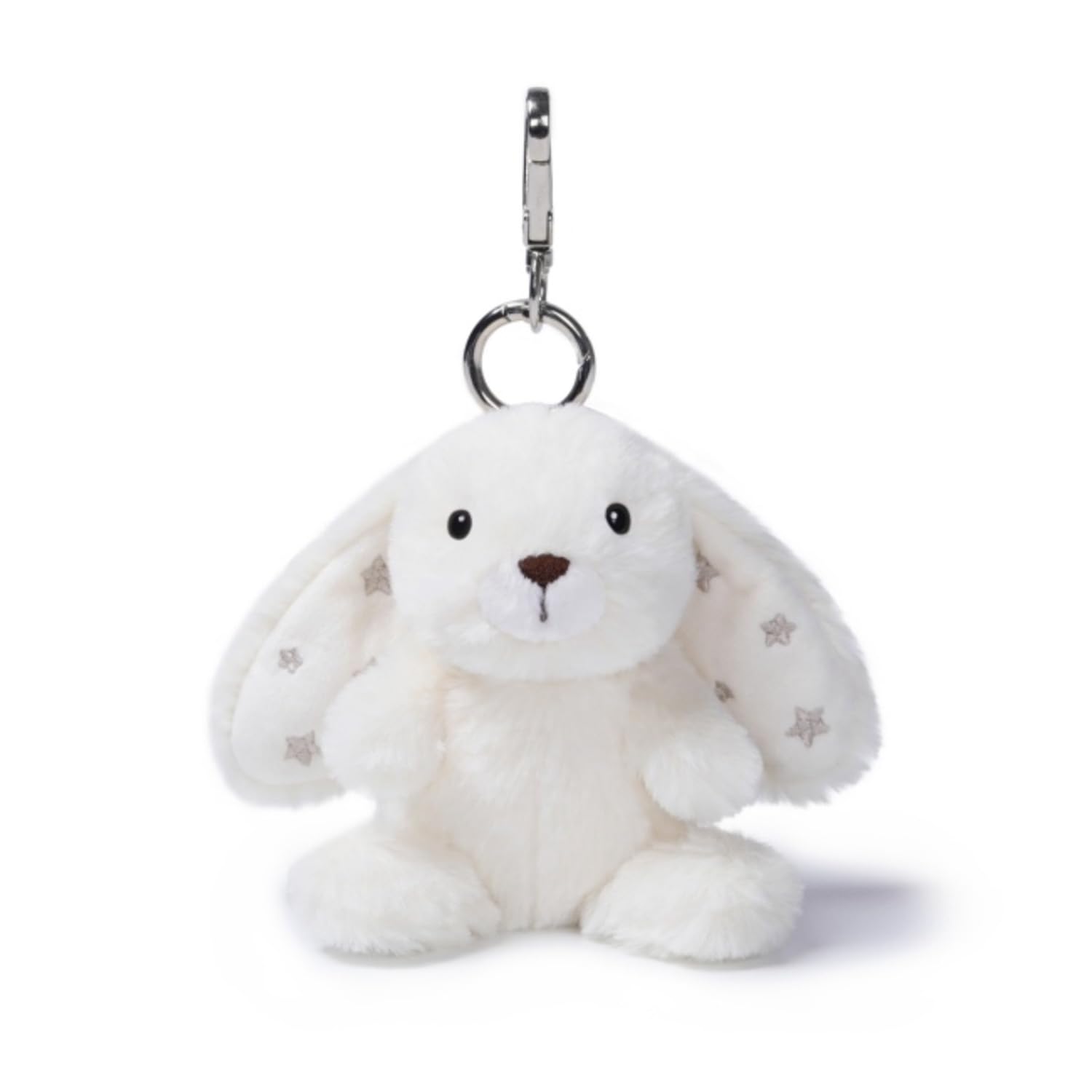McHugs Beige Long Eared Rabbit Bag Charm Rabbit White Keychain (Lop-eared MC600296A)