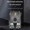 Compact Waterproof Multi-Function Keychain Flashlight with Magnetic Base and Emergency/Bike Warning Light