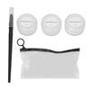 3PCS Eyebrow Mapping Paste Kit with Brush Washable Clear Lines Microblading Brow Paste 30g