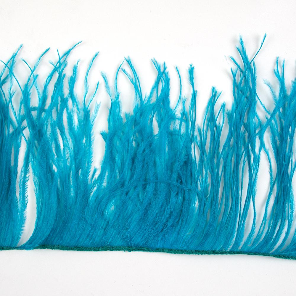 1 Metr Czarny Strusi Piórnik Wysokiej Jakości Dostosowany Piórnik do Sukni na Przyjęcie Weselne Odzieży do Szycia