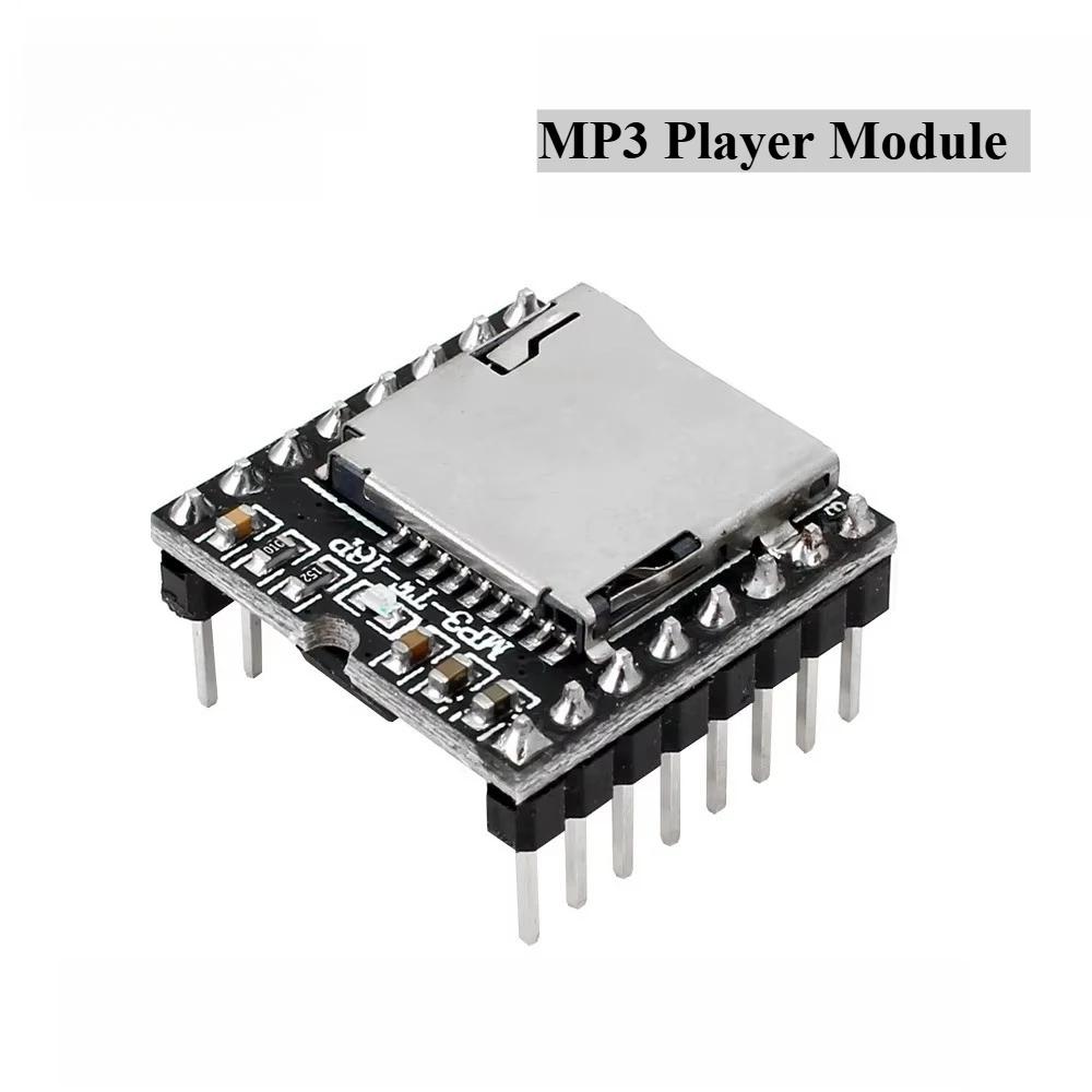

Mini MP3 Player Module Board MP3 Audio Voice Decode Board Supporting TF Card U-Disk IO/Serial Port/AD DF Player for Arduino