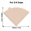 Coffee Filter Paper, 100 Sheets, Cone-Shaped, for Coffee Makers, Commercial and Home Use (V02 Filter Paper, 100 Sheets)