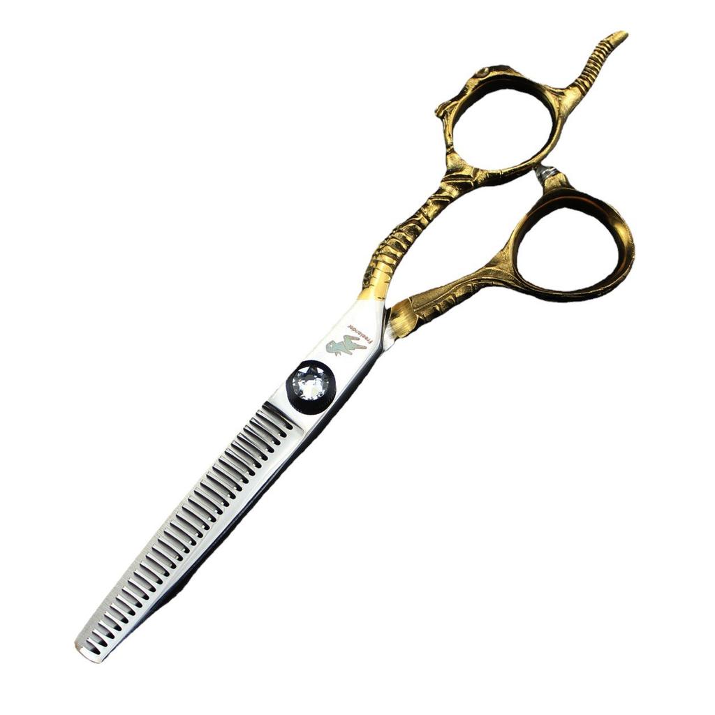 6.0 Inch Sheep Head Golden Handle, Hair Handle Scissors, Hair Scissors, Flat Scissors, Bangs Scissors, Tooth Scissors, Thin