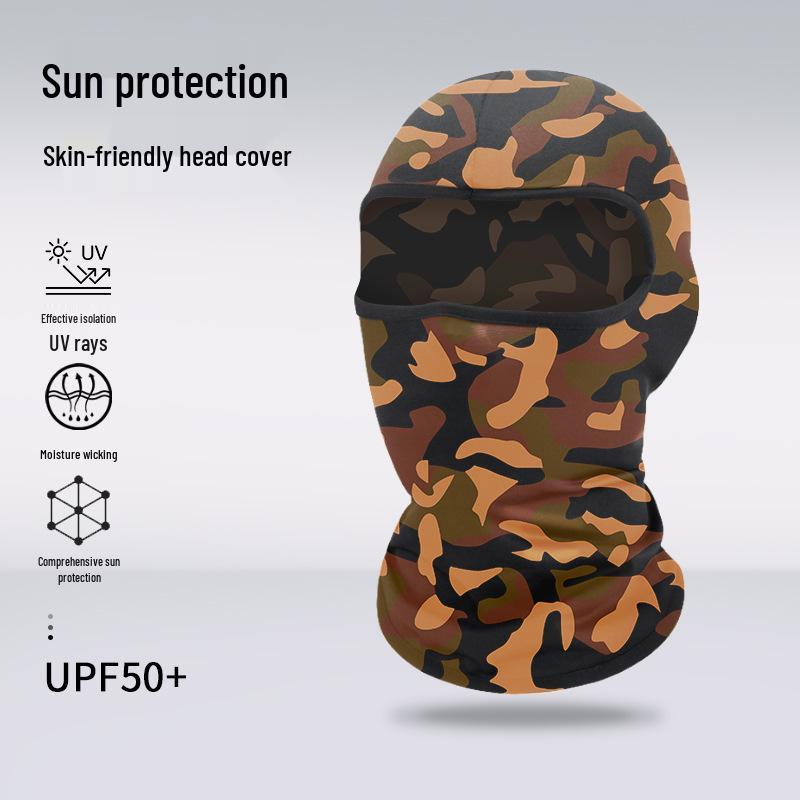 Atmungsaktive Sommer-Gesichtsmaske: Sonnencreme Sturmhaube für Radfahren, Klettern, Motorradfahren und Outdoor-Sportarten