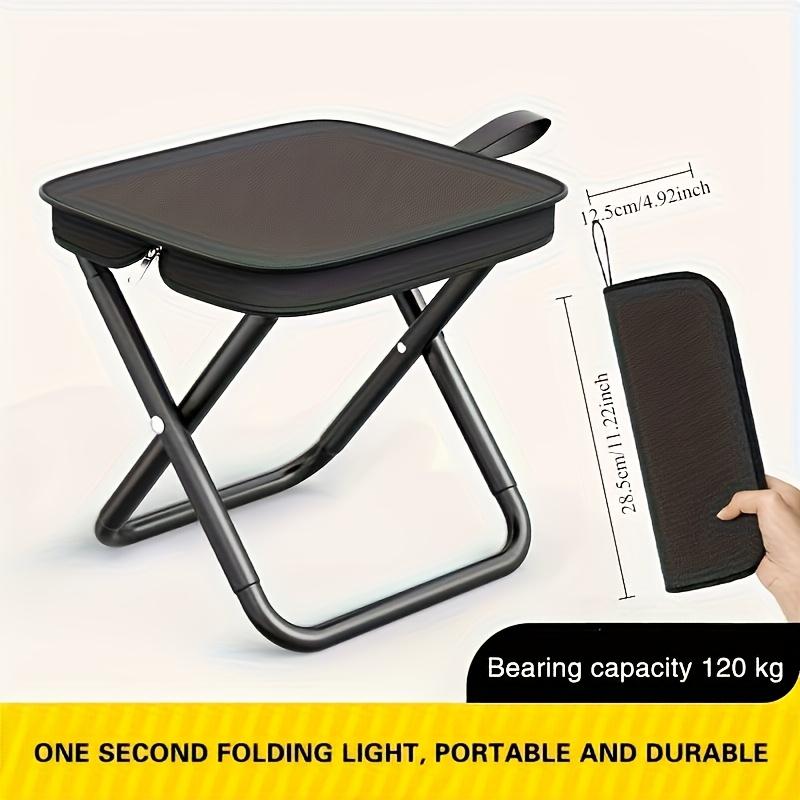 Portable Folding Pencil Stool for Outdoor Picnic, Small Folding Stool for Camping and Fishing