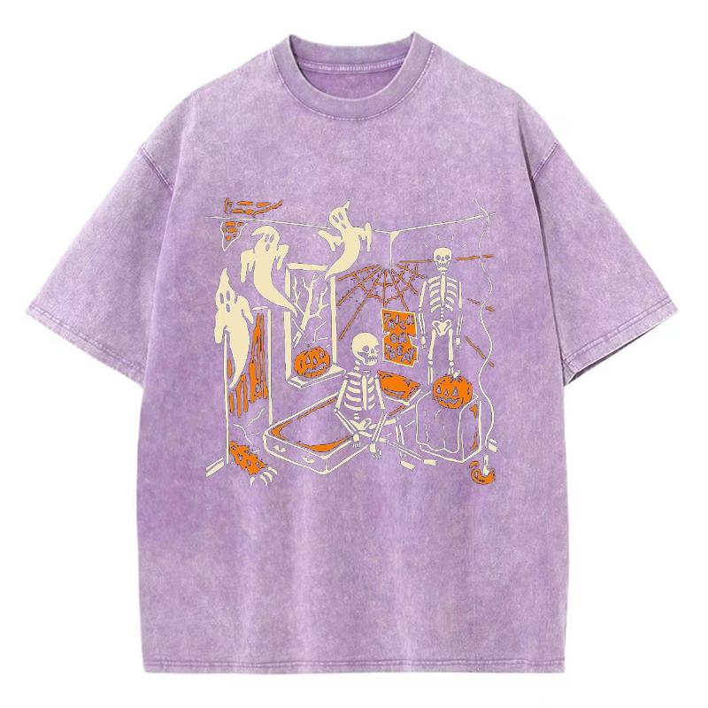 

Женская футболка с принтом тыквы на Хэллоуин, оверсайз, с круглым вырезом, с коротким рукавом, Y2K, простой повседневный топ, праздничная мода 3XL