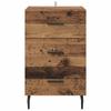 Nightstand with Drawers Reclaimed Wood Look 40 x 40 x 66 cm Particleboard