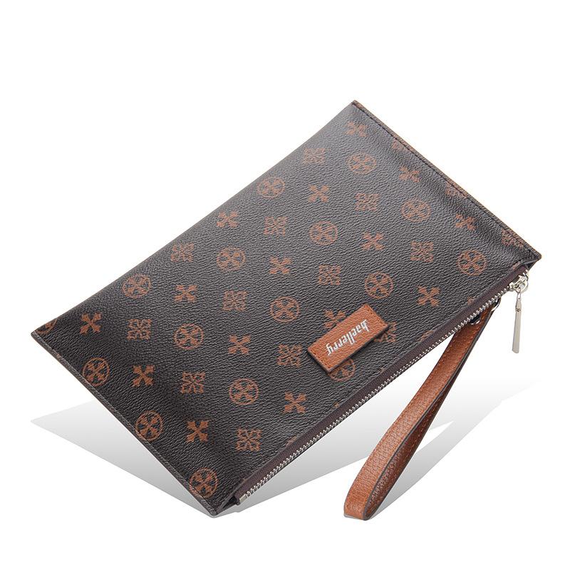 Женский кошелек большой емкости, кожаная модная сумка-клатч, высококачественная сумка-клатч, женская сумка-клатч для мобильного телефона one size темно-коричневого