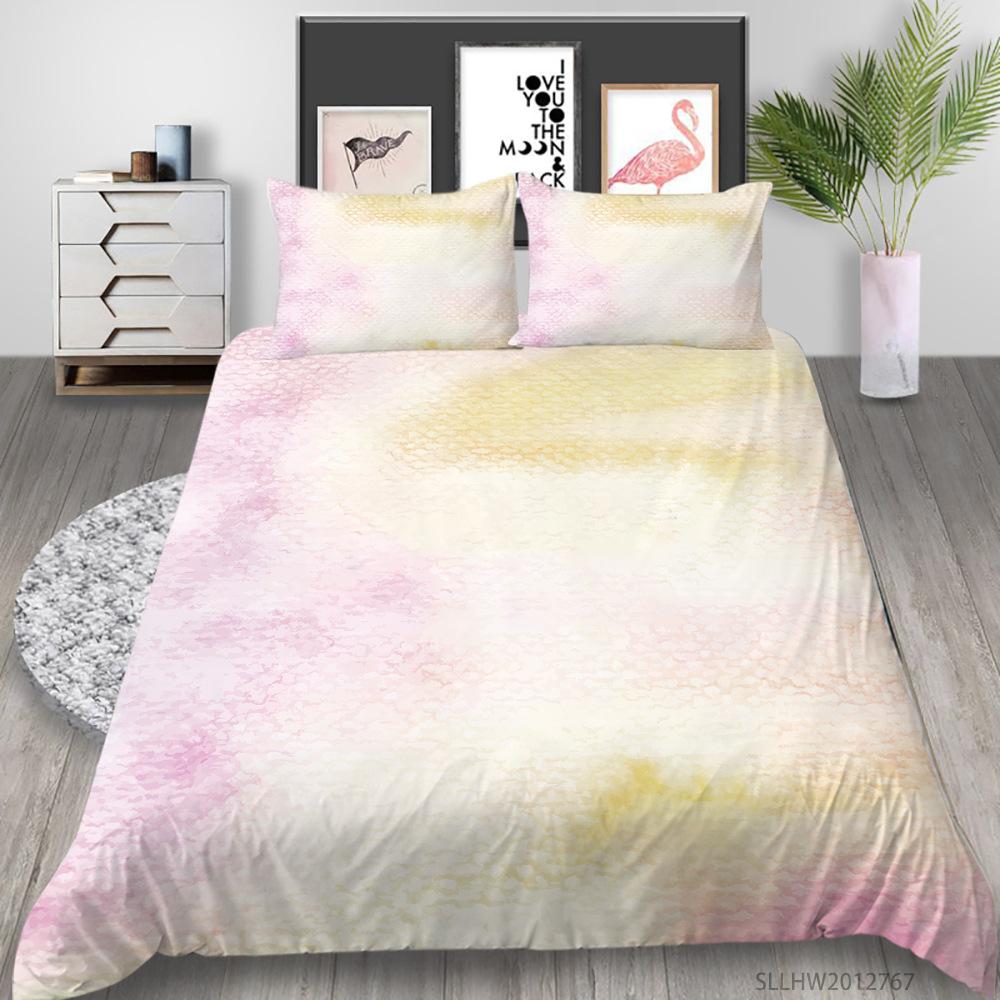 Tie Dye Bettwäscheset King Queen Größe Buntes Spritzfarben-Kunststil Bettbezug für Teenager Erwachsene mit Kissenbezug Weicher Steppdeckenbezug