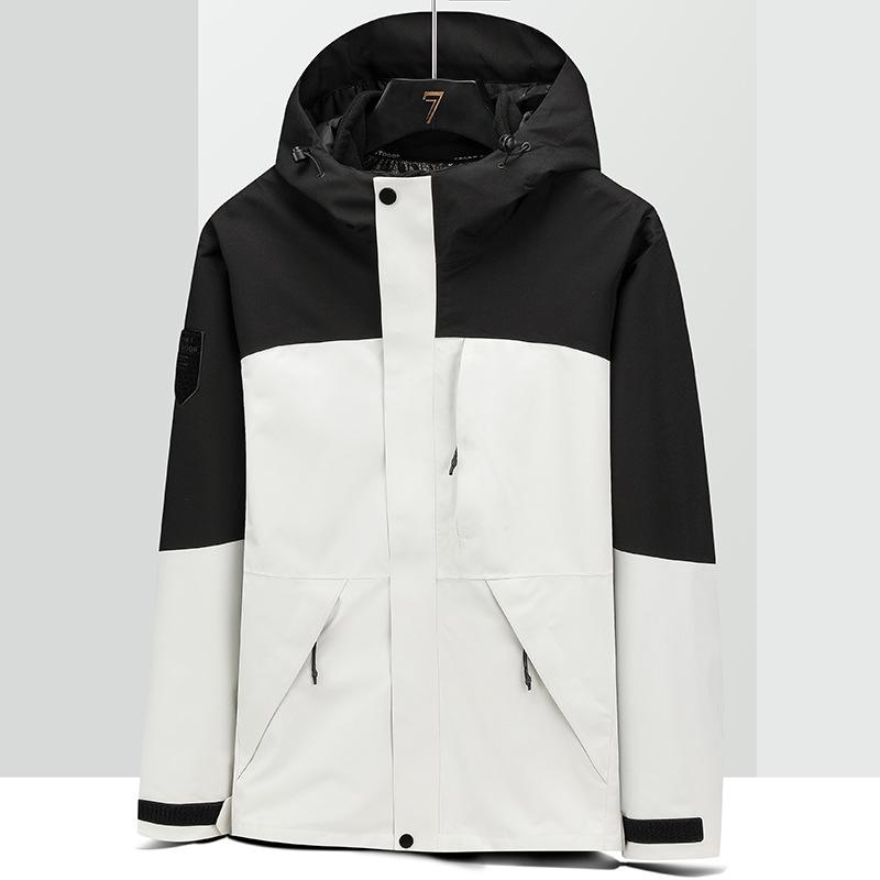 

Men s 3-in-1 Detachable Windbreaker: Waterproof, Windproof Outdoor Jacket for Autumn and Winter Couples, Ideal for Travel and Mountaineering XXXL