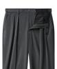MUSINSA STANDARD Reverse Two-Tuck Semi-Balloon Hidden Banding Slacks [Medium Gray]