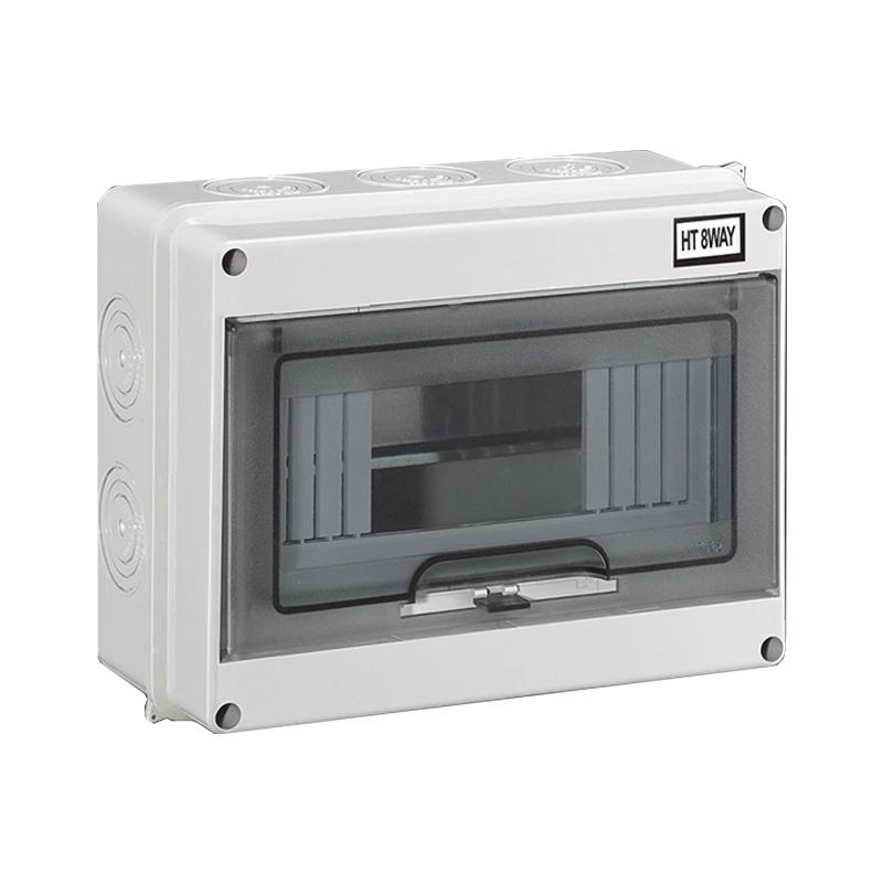 HT Series Junction Box 2/3/5/8/12/15/18/24WAY PC Plastic Outdoor Electrical IP65 Waterproof Distribution Box Switch Box Fuel Injectors 6