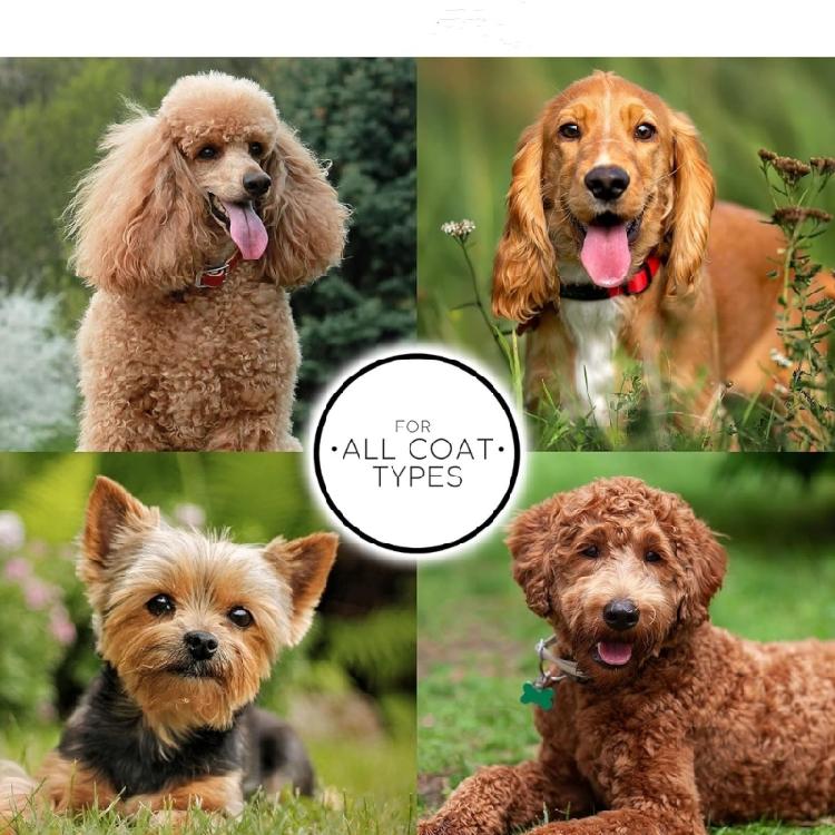 Dog Cats Grooming Comb With AntiFatigue Handle ABS Construction Slicker Brush For Daily Coat Care And Mat Prevention