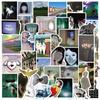 50 PEÇAS Adesivos Estéticos Dream Core Arte Graffiti Guitarra Celular Laptop Decorativos Impermeáveis