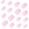 24 Pieces Simple French White Gradually changing Nail Art Wear Nail Short Square Nail False Nail Press On Nails Nail Wholesale