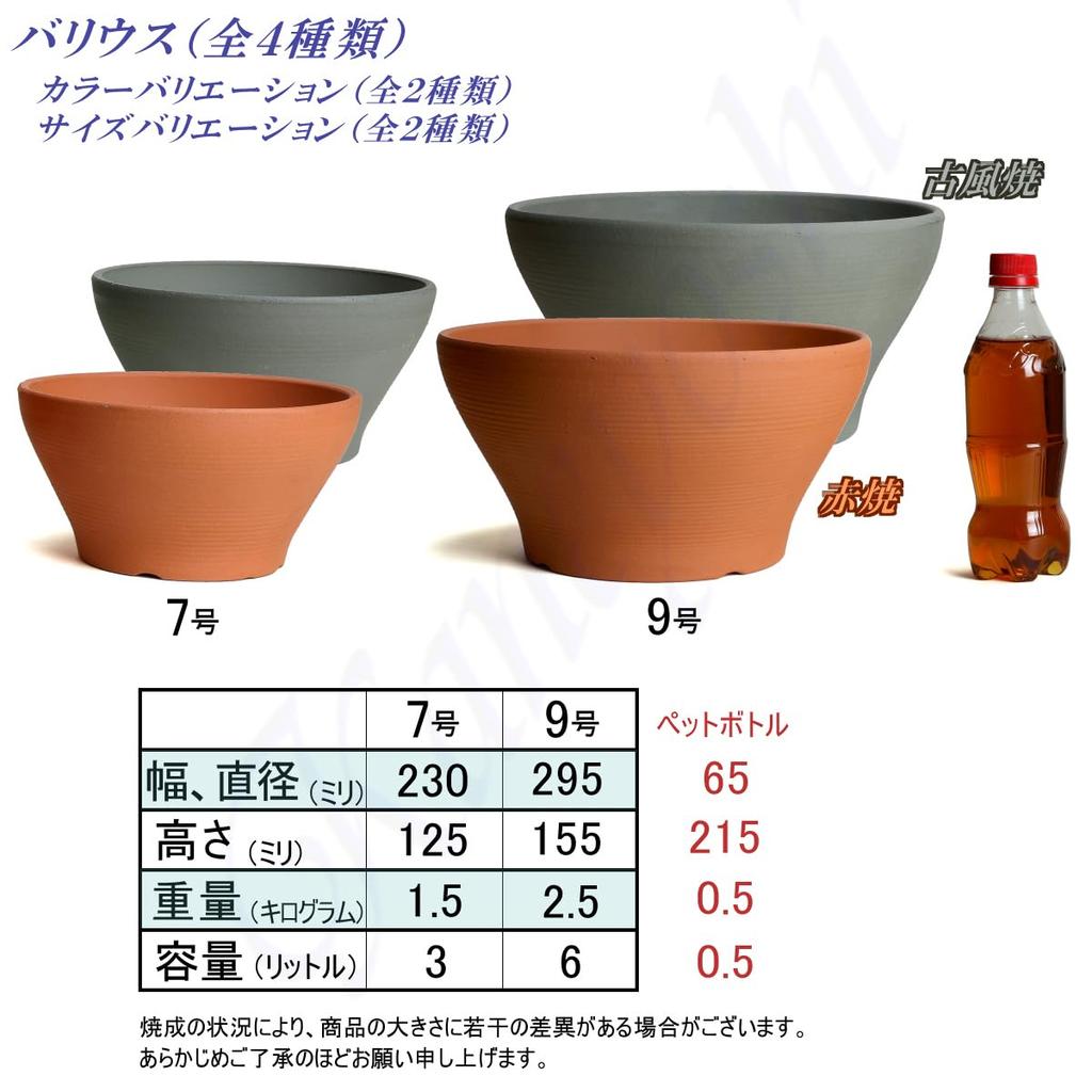 Pot Mikawa Ware KANEYOSHI In Domestic Ceramic Flower Pot Varius Red Ware 7 Plate Included [Made Japan/Reliable Quality] No.