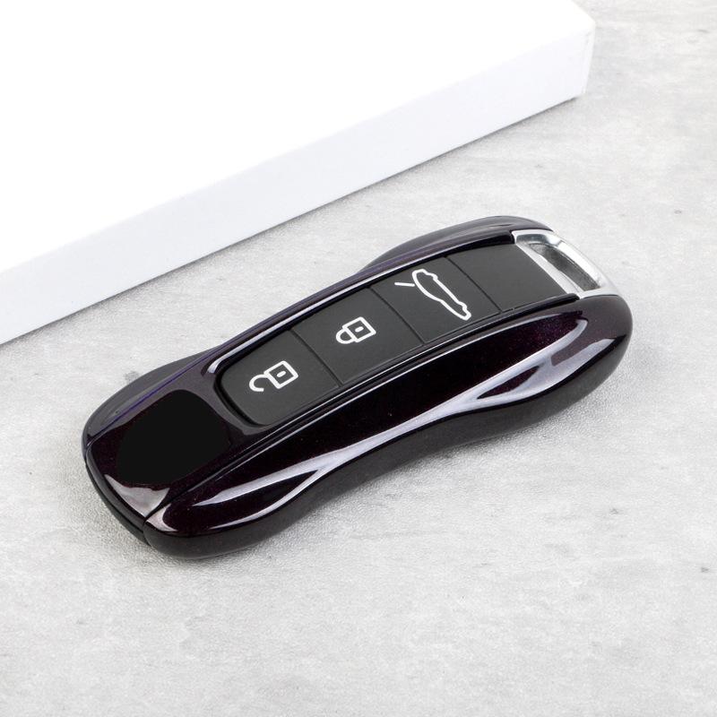 For Porsche Cayenne Key Case Macan718 Paramela Taycan911 Car Key, Amethyst