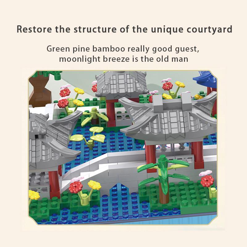 Hangzhou West Lake Micro Particle Children's Assembly Building Blocks, Toy Models Accessories, Children's Toys