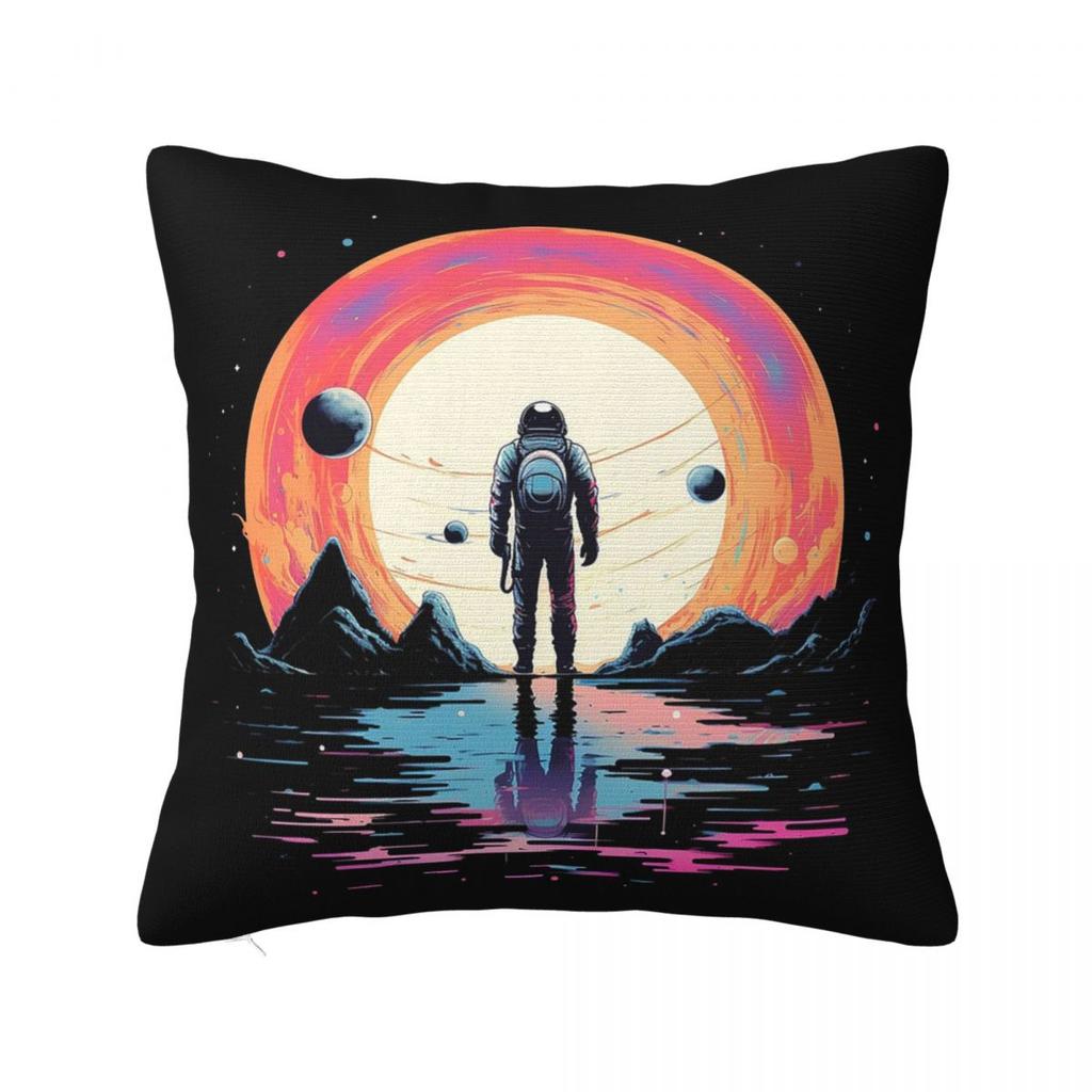 Fiction Planet Style Interstellar Travel Square Pillowcase Cushion Cover Pillow Case Throw Pillow Cover for Home Bedroom Car