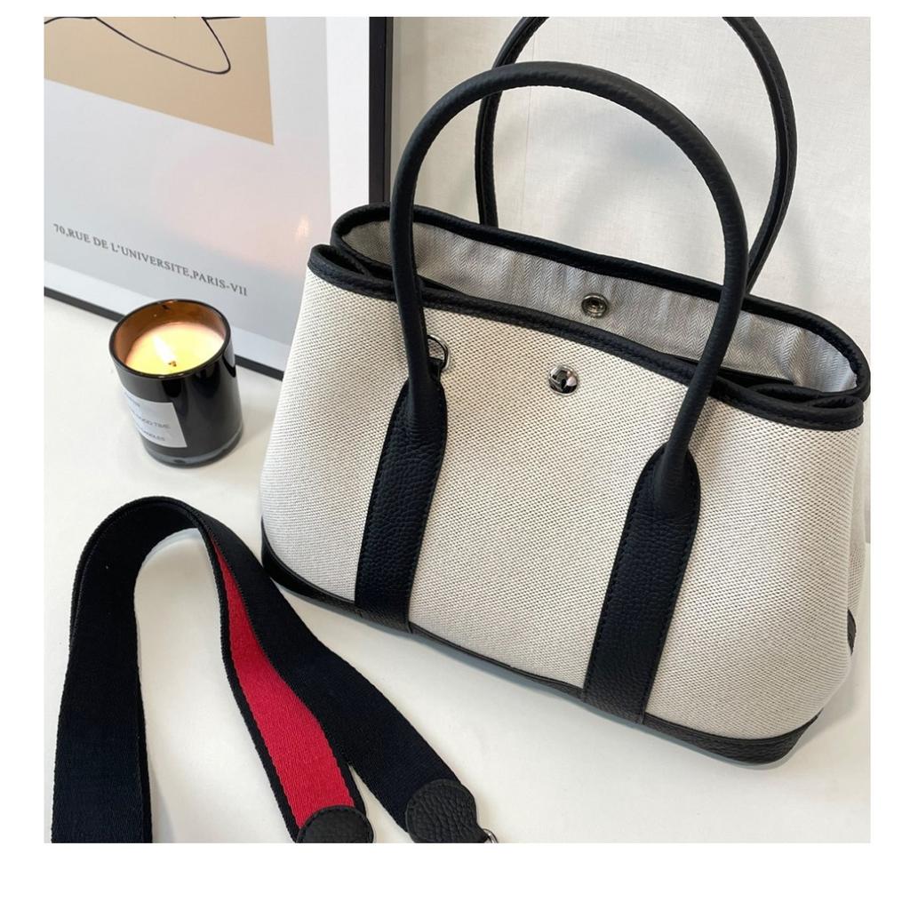 2024 Neue Damen Tasche Einzel Schulter Schräg über Körper Tragbare Canvas Gartentasche Tragbare Einkaufstasche Beuteltasche
