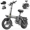 Toofly GS3 City Skládací Elektrokolo Pro Dospělé 250W Motor 48V15AH Baterie Ebike Vysoce Uhlíková Ocel 14 Palcová Vakuová Kola Elektrokolo