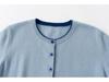 Early Autumn Women's Color Block Cashmere Cardigan - Round Neck, 9 Resin Buttons Sweater Coat
