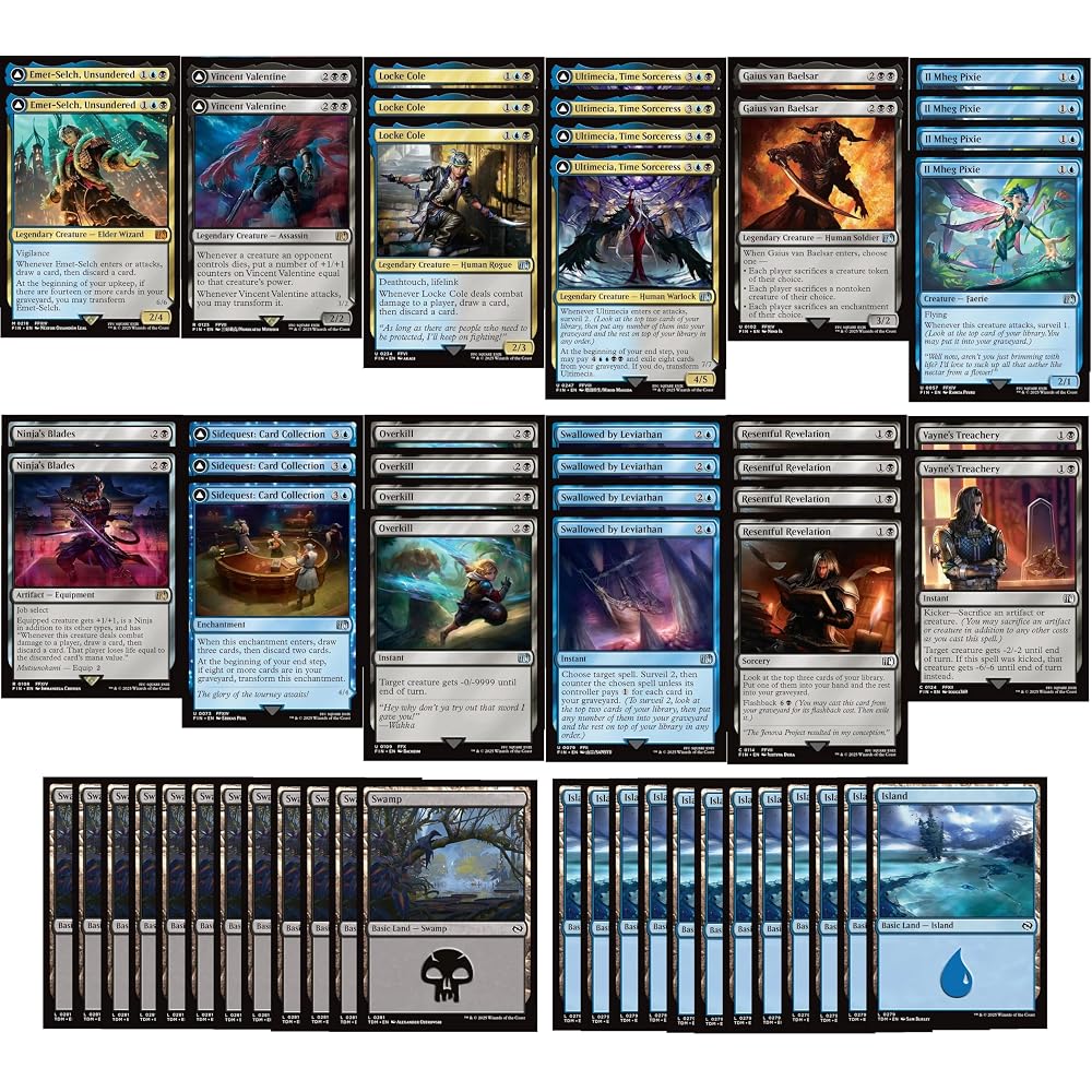 Final Fantasy Magic the Gathering Deck - Dimir Graveyard Control - Blue Black - Extremely Strong ...