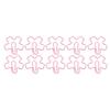 100Pcs Funny Paper Clips Cute Flower Shape Electroplating Process Paper Clips for Offices Home Schoo