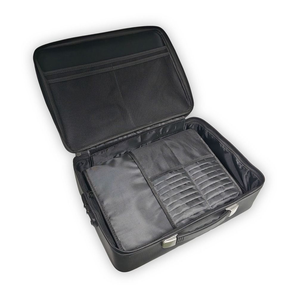 Hard-Shell Fireproof Document Box with Coad Lock Water Resistant Document Organizer Fireproof Large Capacity File Organizer