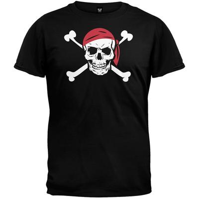 Jolly Roger Pirate Costume Adult Mens T-Shirt