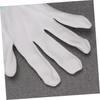 12 Pairs Anti-Static Work Gloves White Nylon Gardening Gloves for Cutting Slicing Carving Safety Gloves