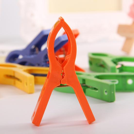 24Pcs/Set Clothespins Powerful Portable Plastic Laundry Clothes Beach Towel Pins Hangers Spring Clamp Clips