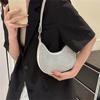 Women's Fashion Studded Underarm Bag Retro PU Shoulder Bag Casual Handbags