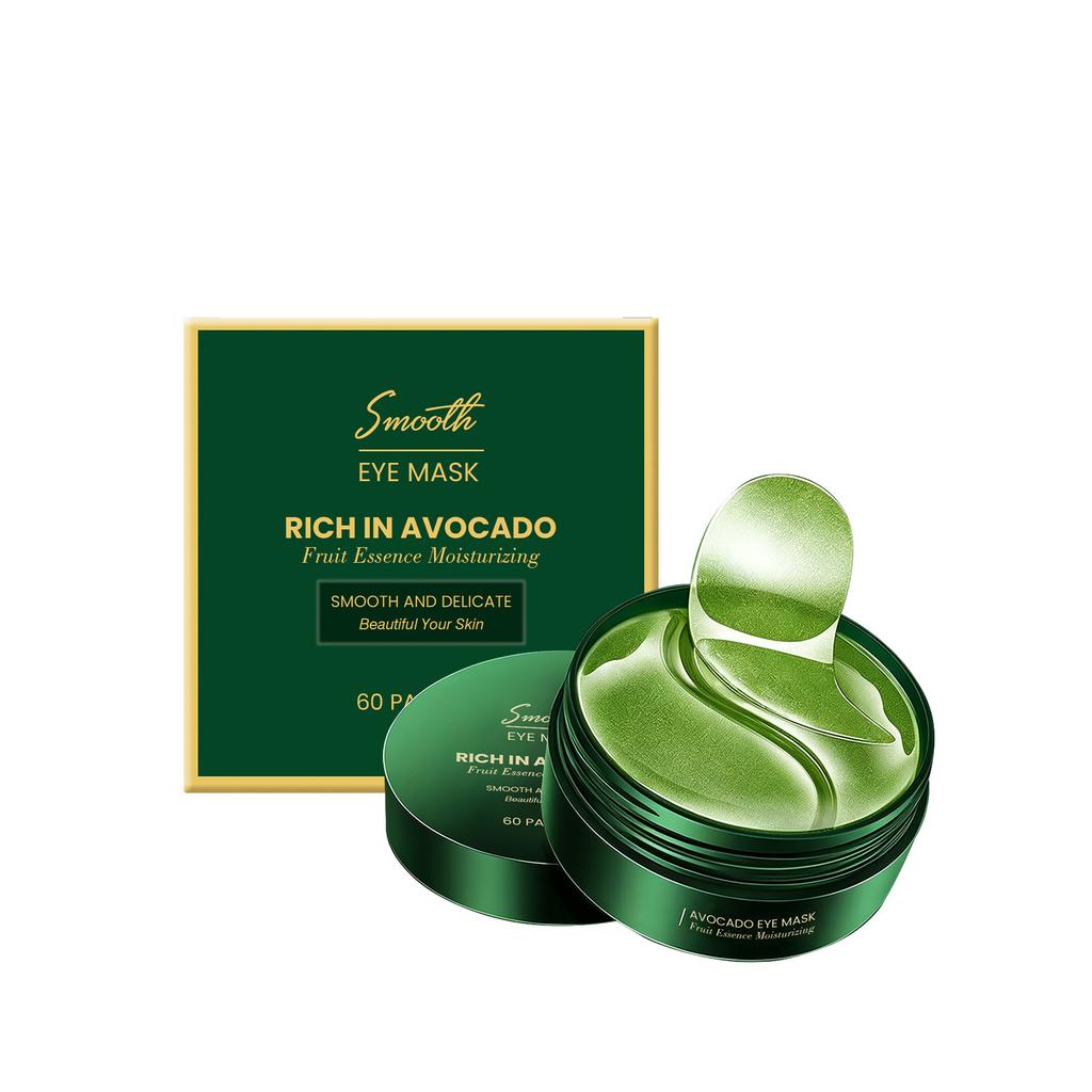 Avocado oogmasker: mild, plantaardig, hydraterend en vochtinbrengend, met een nauwkeurig gesneden ontwerp voor een comfortabele pasvorm