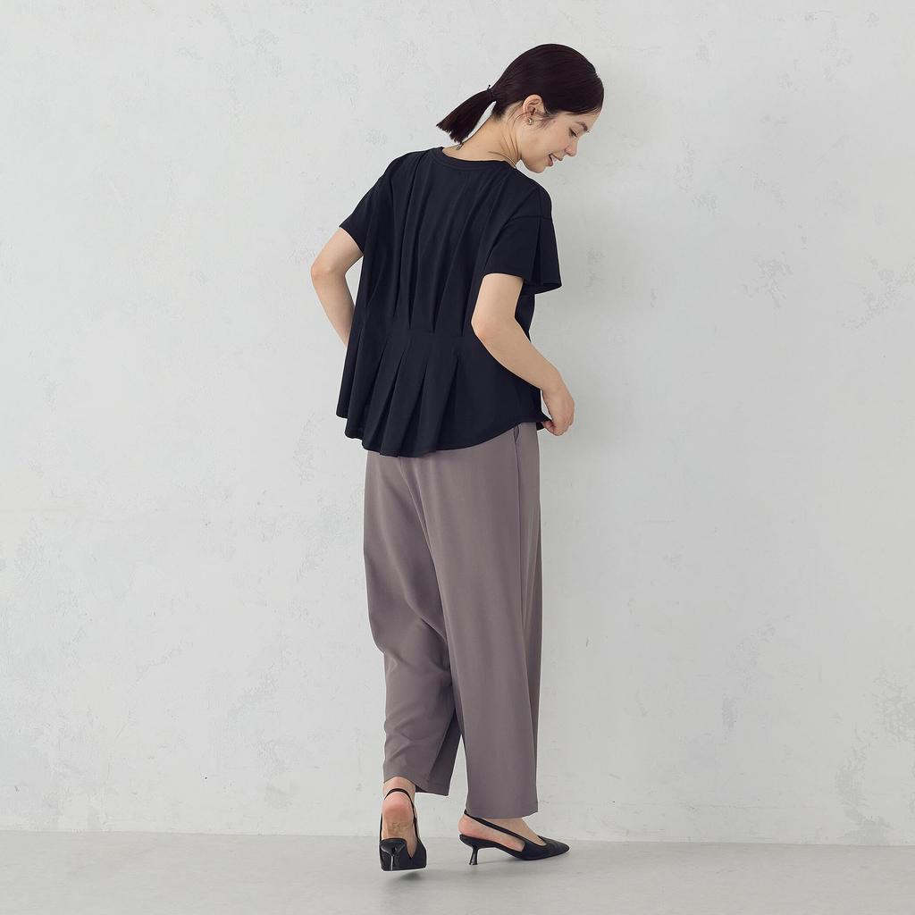 Comme Ca Ism Size M Cool-Touch Back-Tuck T-Shirt, Black, (12-68CM03-205)