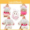 Cute Plush Sweet Bunny Bear Cartoon Car Keychain Student Backpack Pendant Wholesale