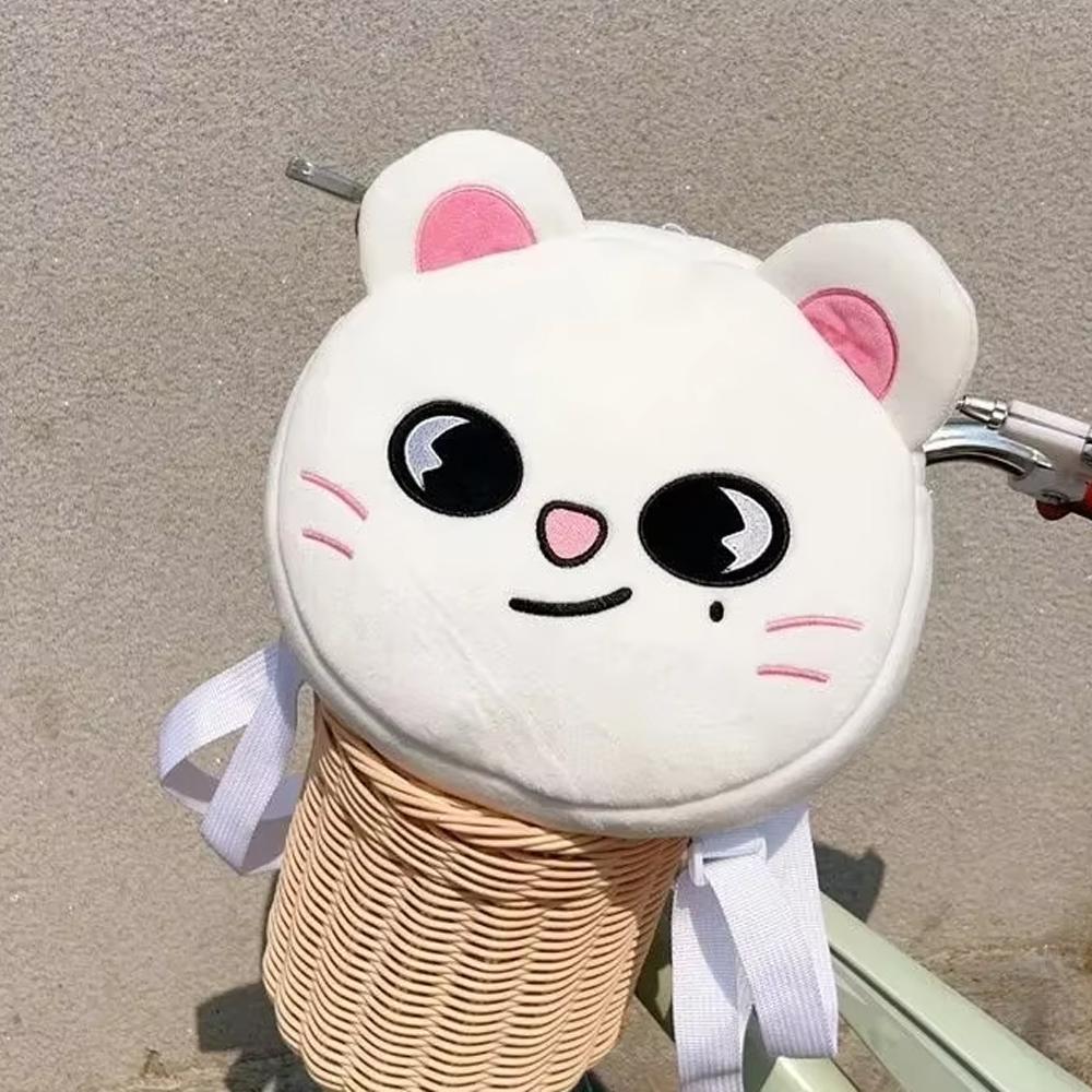 SKZOO Kpop Rucksack Tasche Plüsch Herren Hüfttasche Damen Freizeit Schräg über die Brust Tasche für Handy Kinder Tasche