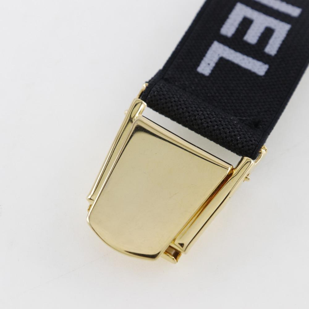 Chanel Arm Band Other Miscellaneous Goods Clip Logo Black Rubber/Plated Gold Women Used