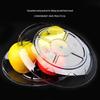 Disposable Crystal Clear Plastic Round Snack Plates