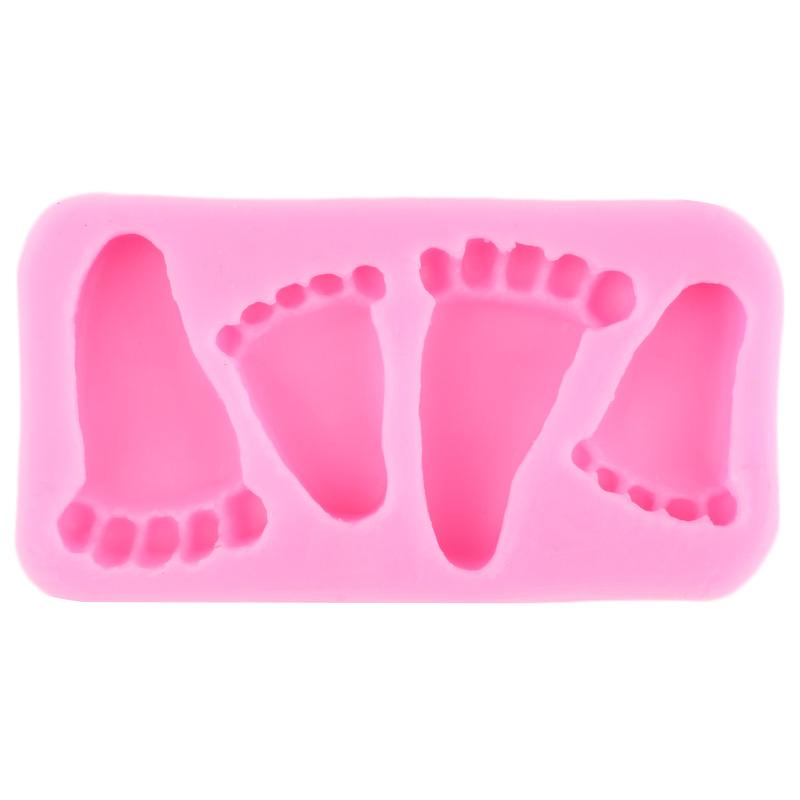 Baby Silicone Moulds Baby Foot Fondant Mould Cake Decorating Tools Baby Hand Cupcake Mould Chocolate Candy Resin Clay Moulds
