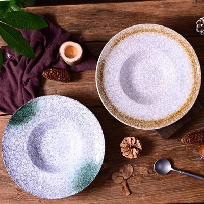 Straw Hat Plate,  Western Plate, Japanese Plate, Retro Foreign Trade Ceramic Tableware, Salad  Dessert .